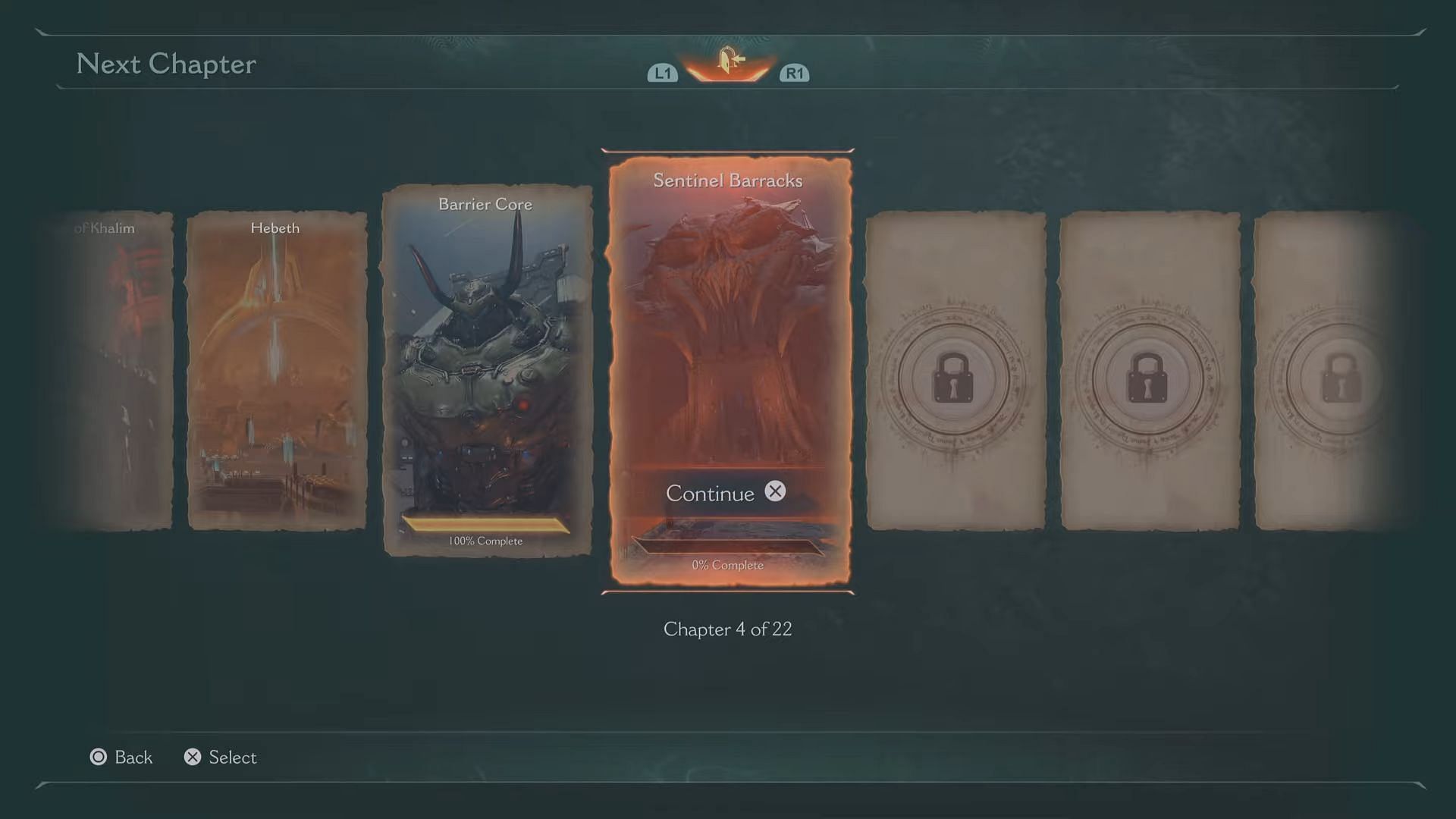 Chapter selection in Doom The Dark Ages (Image via Bethesda Softworks)
